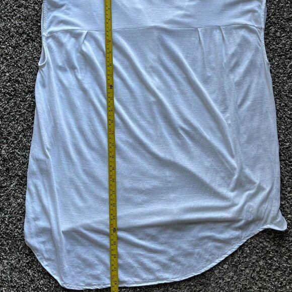 Madewell White Linen Button Up Small Tank Top - Picture 6 of 8